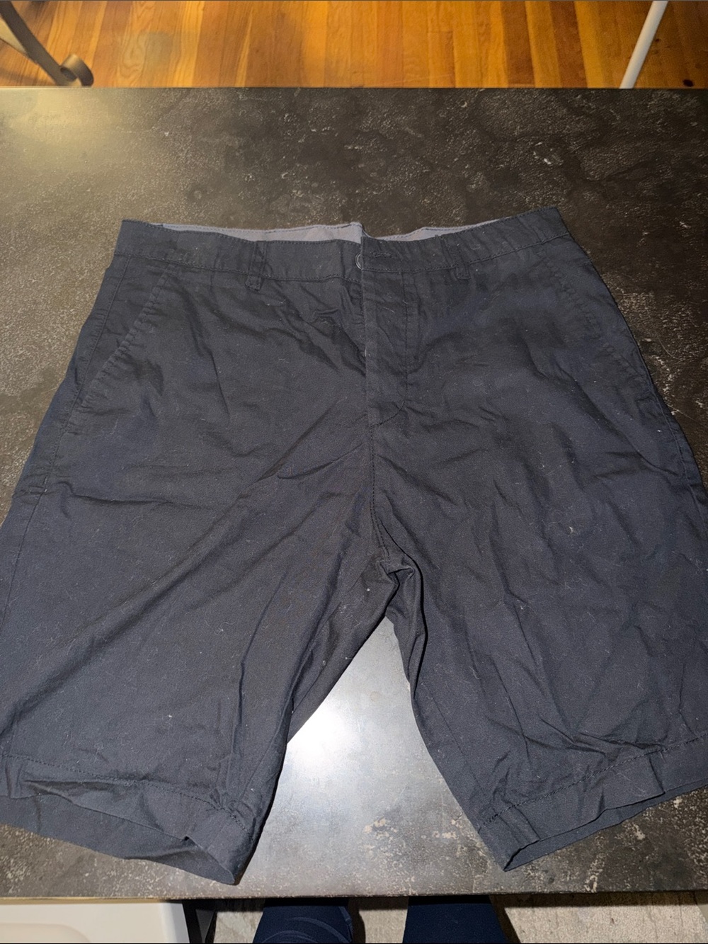 Divided Navy Flat-Front Men’s Shorts